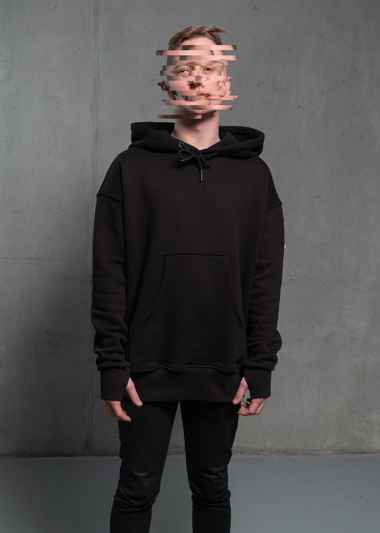 Responsible Streetfashion // Hoodie mit oversized Kapuze und DEAD APE 3D Icon Patch – spende 10% zur Rettung der Orang-Utans. // Hoodie with oversized Hood and DEAD APE 3D icon patch – donate 10% to safe the orangutans.