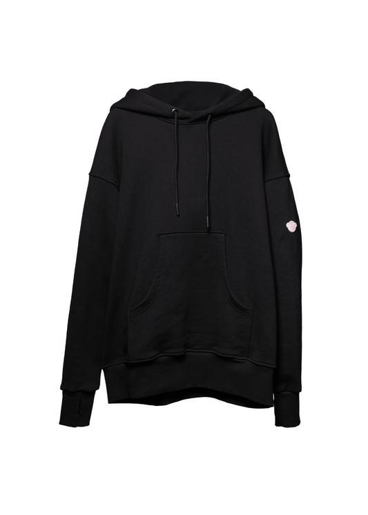 Responsible Streetfashion // Hoodie mit oversized Kapuze und DEAD APE 3D Icon Patch – spende 10% zur Rettung der Orang-Utans. // Hoodie with oversized Hood and DEAD APE 3D icon patch – donate 10% to safe the orangutans.